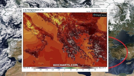 Temperatura zbliża się do rekordu Europy. Piekielna fala upałów i pożary w popularnych kurortach
