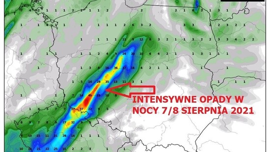 Pogoda na 7 sierpnia 2021. Cieplej i więcej słońca. W nocy intensywne opady deszczu, od Dolnego Śląska po Kujawy