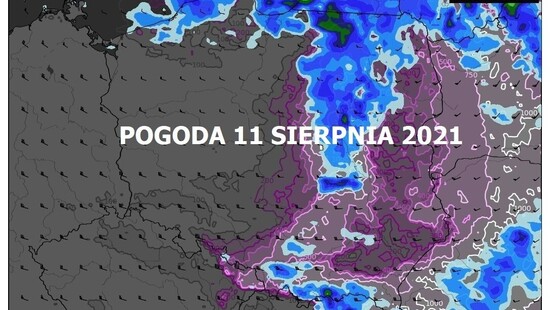 Pogoda na 11 sierpnia 2021. Lokalne przelotne opady deszczu i burze. Najcieplej na południowym wschodzie