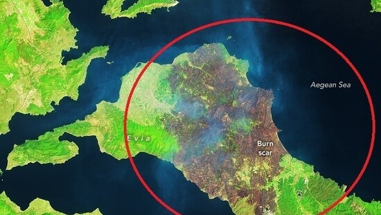 Pożary pochłonęły duże połacie Grecji i Włoch. Satelita ujawnił rozmiar spalonej ziemi