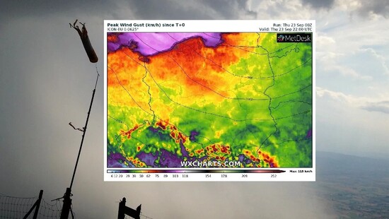 Pogoda na 23 września 2021. Wichura uderzy na północy Polski. W nocy z deszczem przesunie się w głąb kraju