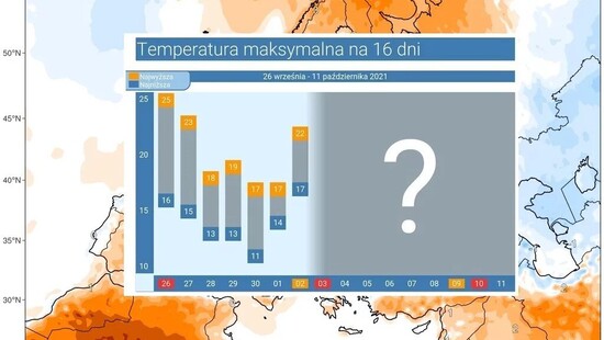 Pogoda długoterminowa na 16 dni. Nadal możliwe przyjemne jesienne temperatury w Polsce