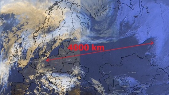 Potężny wyż rozpogodził niebo na dystansie 4 tysięcy km. To w Europie nie zdarza się często