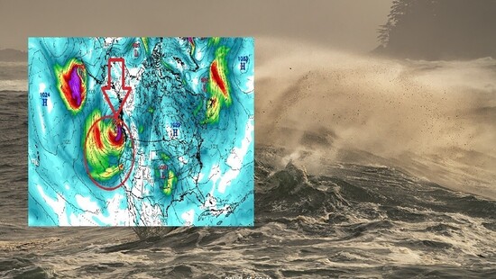 Bomba niżowa przyniosła rekordowe opady deszczu i niskie ciśnienie. Wcześniej była rekordowa susza
