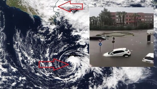 Cyklon śródziemnomorski zatopił Katanię na Sycylii. Burze we Włoszech przyniosły ogromne sumy opadów