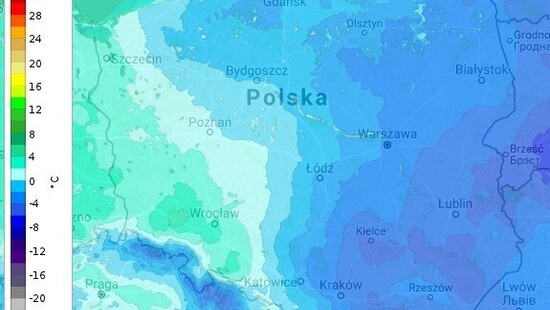 Mróz: raport temperaturowy z minionej nocy 27/28.11