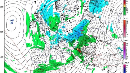 Pierwszy w tym sezonie poważny epizod zimowy 30.11/01.12. Prognoza pokrywy śnieżnej