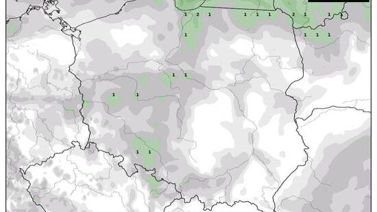 Pogoda na 14 grudnia 2021. Miejscami przelotne opady, lokalnie marznące. Silna odwilż na zachodzie Polski