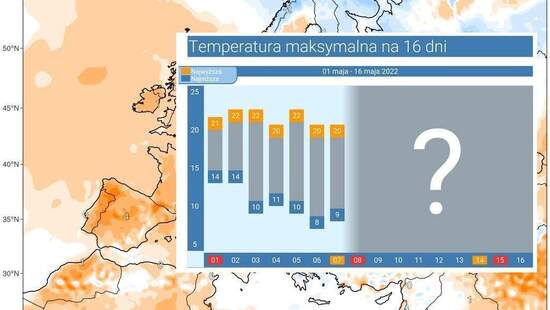 Pogoda na 16 dni. Będą przymrozki i burze z gradem w Polsce. Pierwsze gorące dni w prognozach
