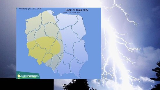 Front chłodny na zachodzie Polski. Będą burze z gradem. Wydano ostrzeżenia meteorologiczne
