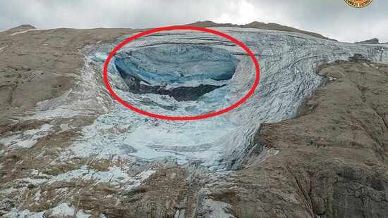 Tragedia w Dolomitach. Oderwał się lodowiec z masywu Marmolada. To skutki ocieplenia klimatu