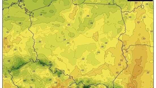 Pogoda na 9 lipca 2022. Umiarkowane temperatury w Polsce. Miejscami przelotny deszcz i lokalne burze