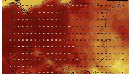 Pogoda na 17 sierpnia 2022. Rozwiną się lokalne burze z gradem. Upał w Polsce do 33 stopni