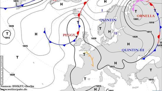 Pogoda na 2 września 2022. Antycyklon Quintin i arktyczne powietrze nad Polską. Lokalny deszcz tylko na północy
