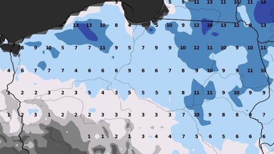 Śnieżyce zasypią Polskę. W tych regionach spadnie do 16 cm śniegu. Przejdą dwa chłodne fronty atmosferyczne