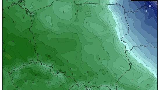 Pogoda na 7 stycznia 2023. Front odsuwa się na wschód. Zanikający śnieg i deszcz oraz mróz na Podlasiu