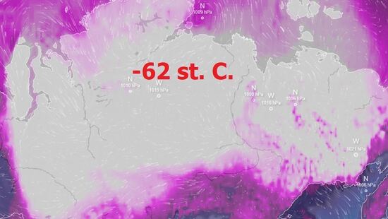 Potężny mróz objął ogromny obszar. Temperatura na wschodzie spadła poniżej -60 stopni. Czy zima wróci do Polski?