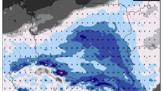 Potężna śnieżyca wkroczy do Polski. Śnieg spadnie w wielu regionach. Mamy dokładne prognozy opadów śniegu