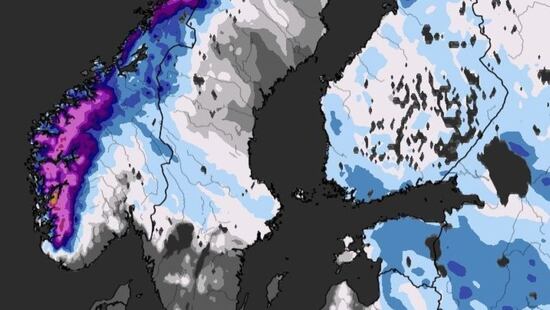 Z zachodu dotrze śnieżyca. Spadnie 10-40 cm śniegu na północy. Będą zawieje i zamiecie śnieżne
