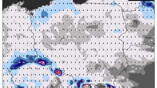 Śnieżyce konwekcyjne przejdą z północy. W tych regionach spadnie 5-30 cm śniegu i chwyci mróz. Powiew zimy wkroczy do Polski