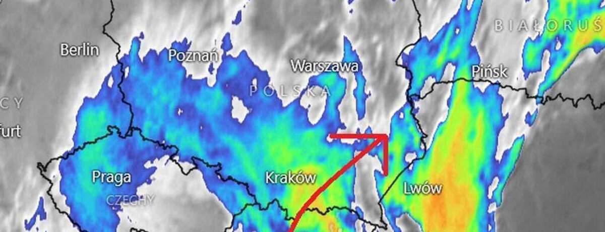 Fala na froncie nocą przejdzie przez Polskę. Przyniesie deszcz i burze. W tych regionach pogoda się załamie