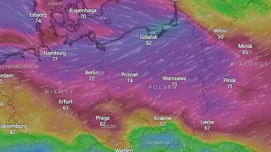 Wichury uderzą w Polskę. Wiatr będzie łamał drzewa i odcinał prąd. Przejdzie linia szkwałowa