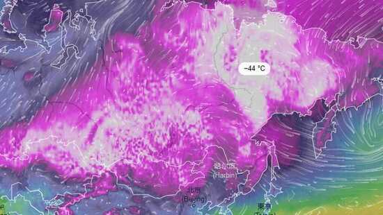 Ogromny antycyklon i mróz na wschodzie. Temperatura spadła do -57 stopni. Padł rekord mrozu