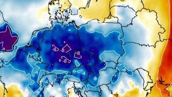 Ochłodzenie ściągnie mróz. Temperatura spadnie do -5 stopni. Będzie podmuch zimna w tych dniach