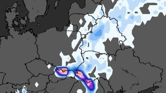 Spadnie śnieg i krupa śnieżna. Przejdzie niż z frontem. Ściągnie ochłodzenie z mrozem