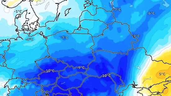 Nadciągnie całodobowy mróz. Temperatura spadnie do -15 stopni. Będzie silna fala ochłodzenia