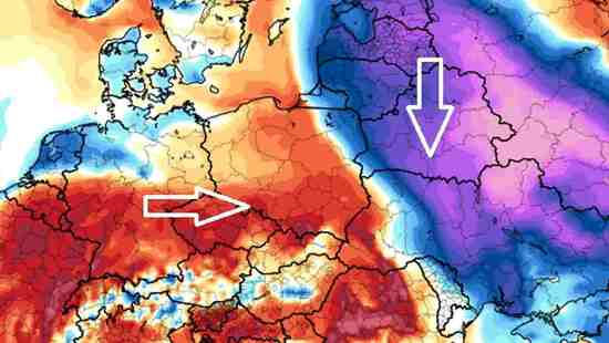 Śnieżyce przejdą w deszcz. Nadciągnie ciepły front. Zima cofnie się na wschód