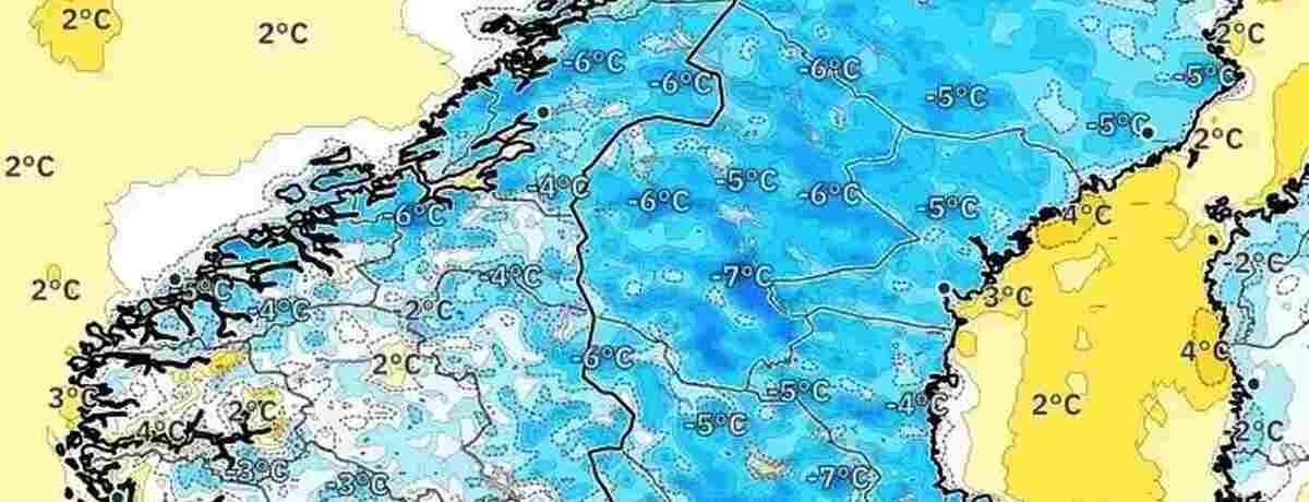 Nadciągnie mróz. Temperatura spadnie do -7 stopni. Fala zimna rozszerzy zasięg na północy