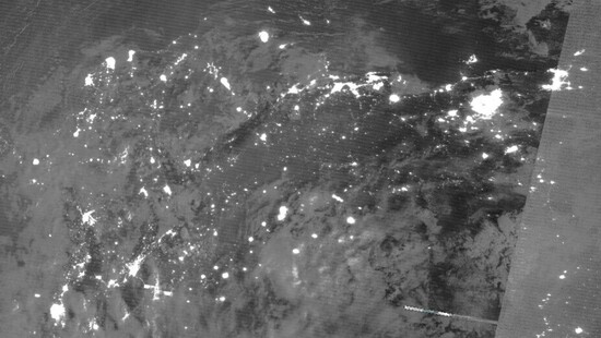 Z kosmosu widać przerwy w dostawie energii elektrycznej w Wenezueli