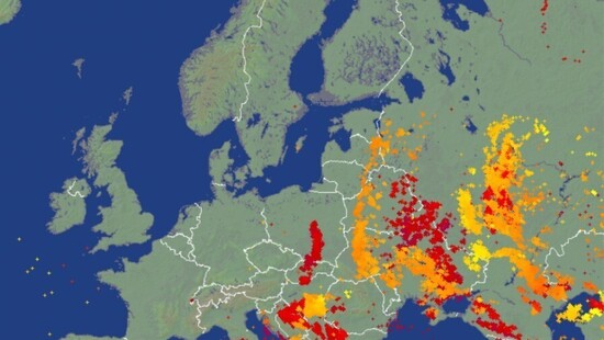 Bardzo rzadkie burze wystąpiły za kołem podbiegunowym