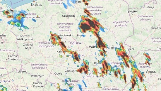 Rusza popołudniowa konwekcja. Uwaga na silne burze