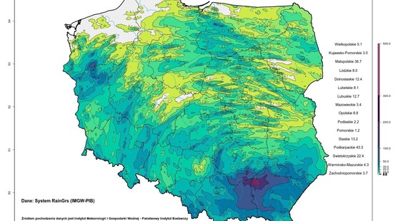 Sprawdza się czarny scenariusz. Miejscami w ciągu doby spadło ponad 100 litrów wody, a na tym nie koniec